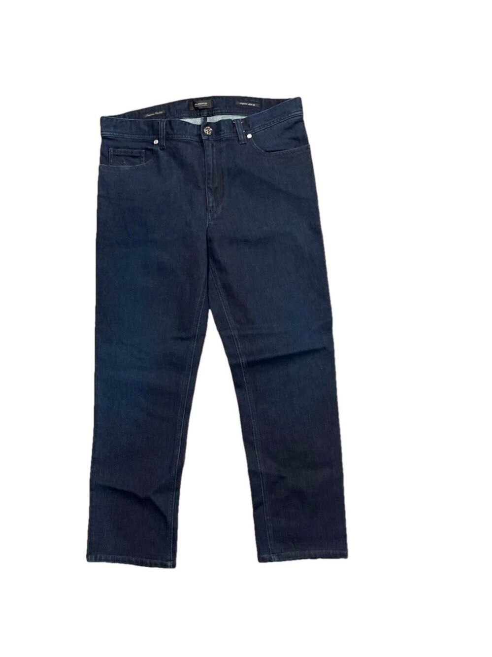 Alberto Sz 34/28 flat front zip regular slim fit jeans with inside pocket safe